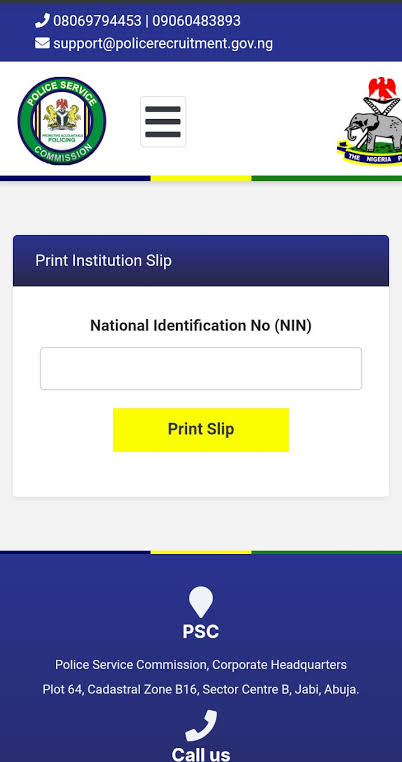 Nigeria Police Force Recruitment: How  to Print Your Slip (PDF Download)