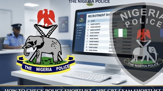 How to Check Police Shortlist 2026 (NPF CBT Exam Shortlist 2026)