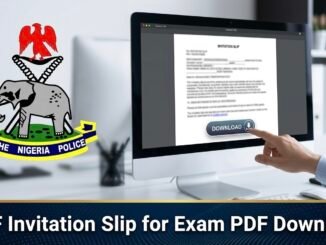 NPF Invitation Slip for Exam PDF Download